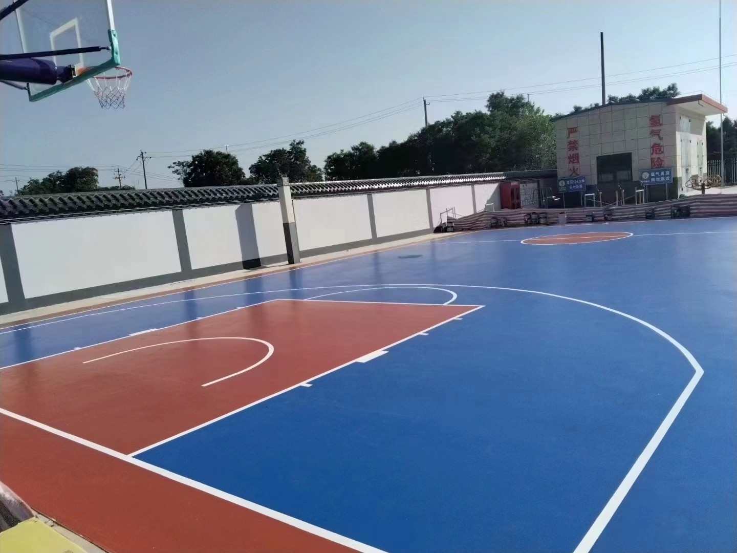 硅pu籃球場